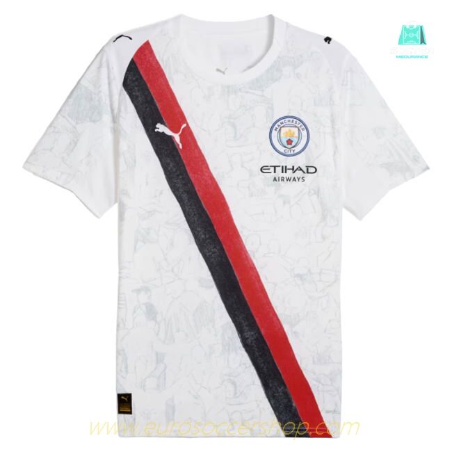 2025-2026 KIDSUPER x Manchester City CWC Shirt (White) (Marmoush 7)