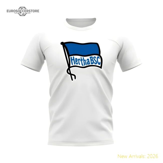 Hertha Berlin Badge Fan T-shirt (white) - Excellent Value