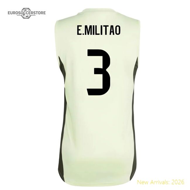 2025-2026 Real Madrid Sleeveless Training Jersey (almost Lime) (em