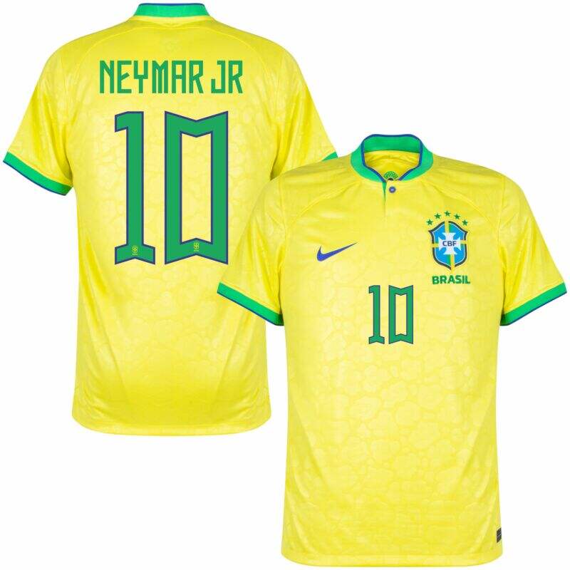 NEYMAR JR 2022 WORLD CUP BRAZIL HOME JERSEY