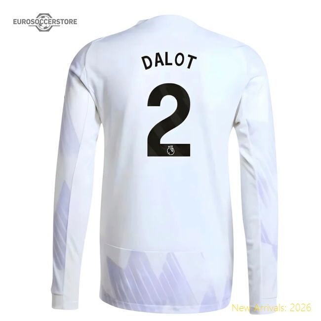 Premium 2025-2026 Man Utd Authentic Long Sleeve Away Shirt (dalot 2