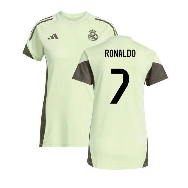2025-2026 Real Madrid Football Shirt - Womens (Almost Lime)