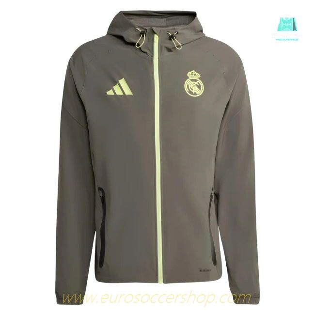 2025-2026 Real Madrid Competition Vis Tech Jacket (Grey)