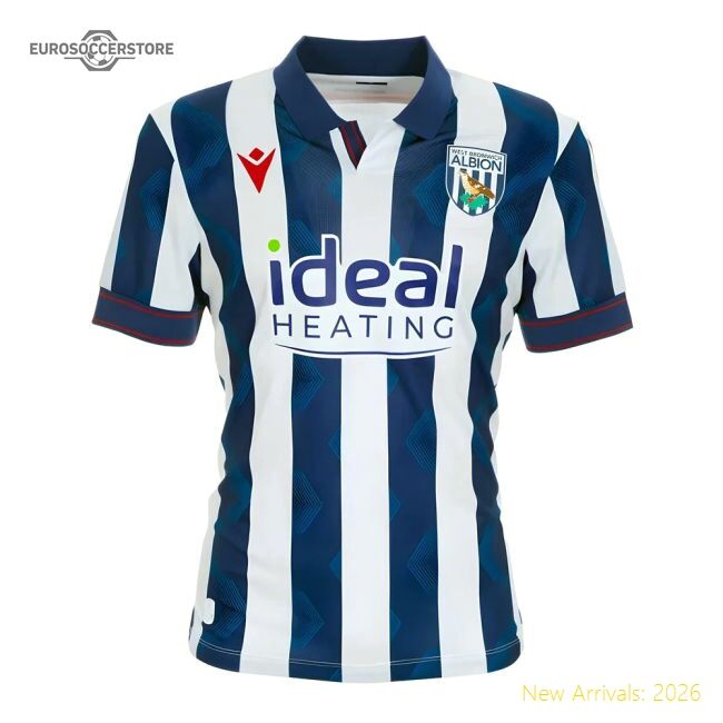 First-class 2024-2025 West Brom Wba Home Shirt - Authentic Design
