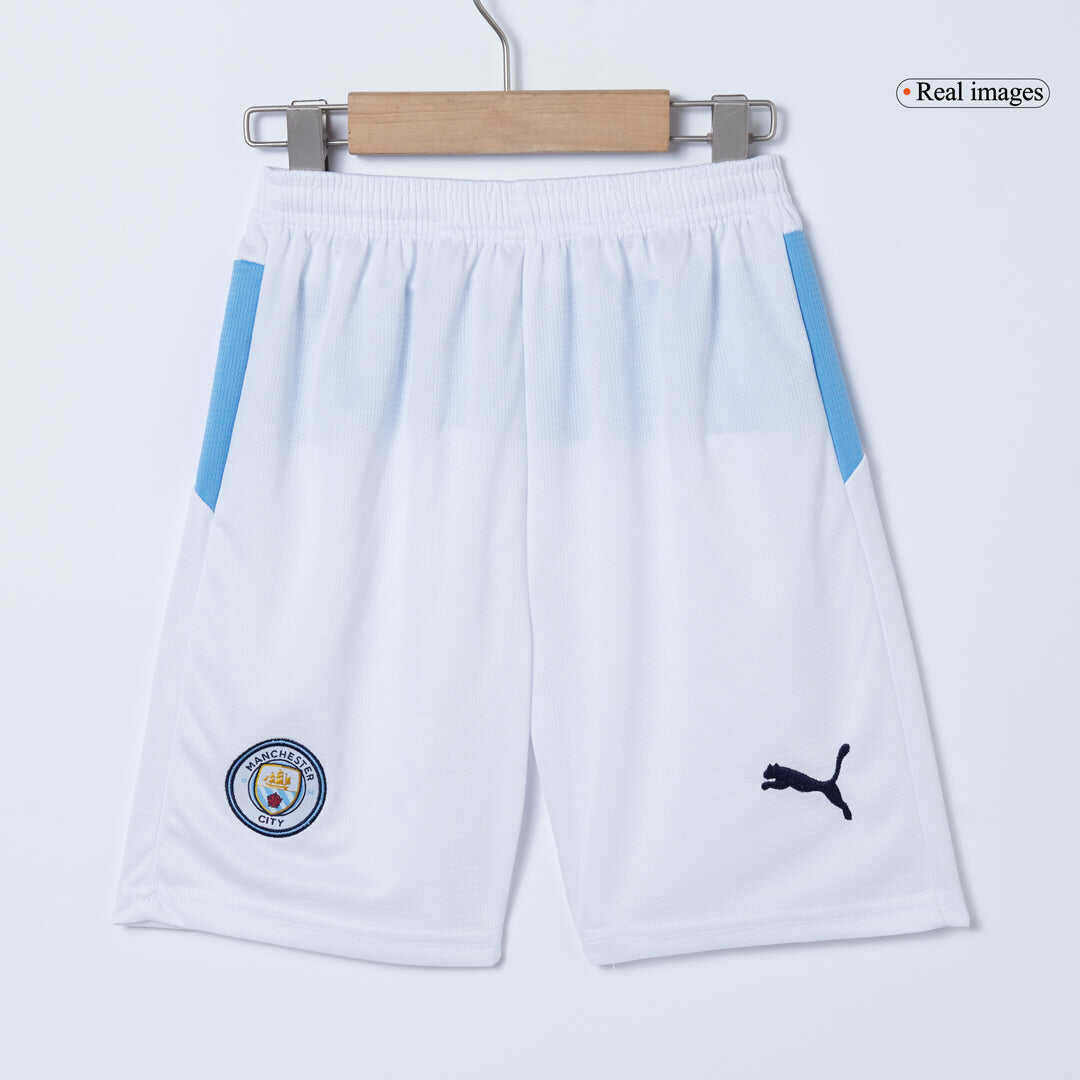 Manchester City Home Kids Soccer Jerseys Full Kit 2025/26