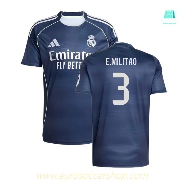 2025-2026 Real Madrid Away Shirt (E.Militao 3)