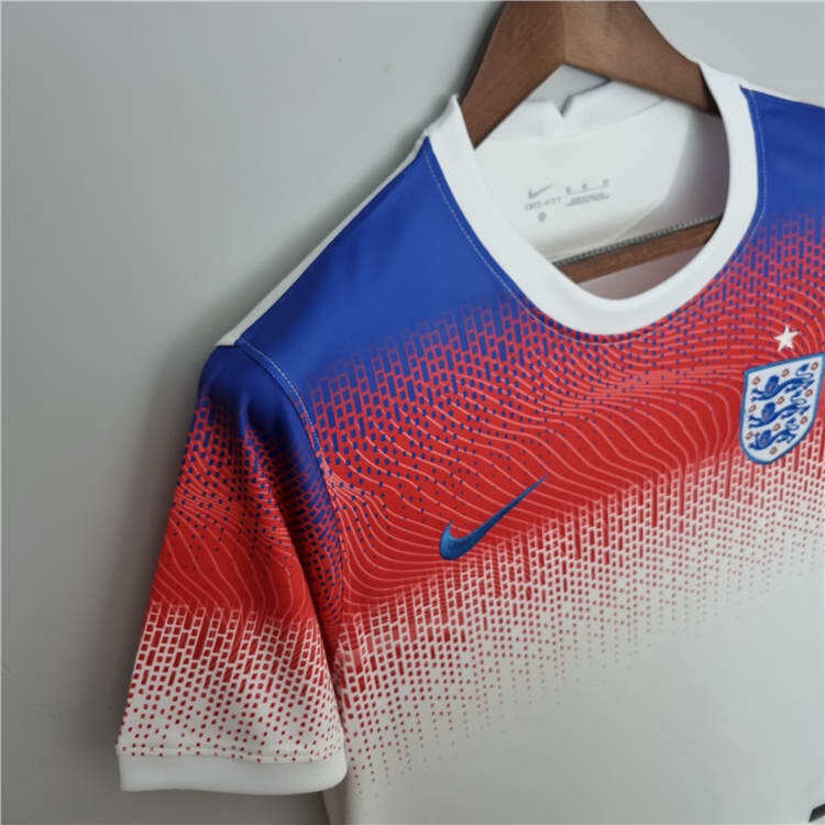2018 England BlueRed Training Shirt - Official Replica 5259