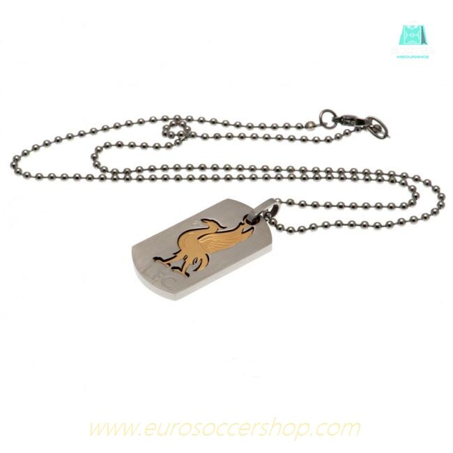 Liverpool FC Bi Colour Cut Out Dog Tag & Chain