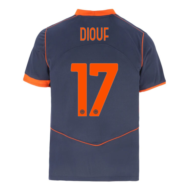 Inter Milan 17 DIOUF Third Soccer Shirt 202526 - Official Replica