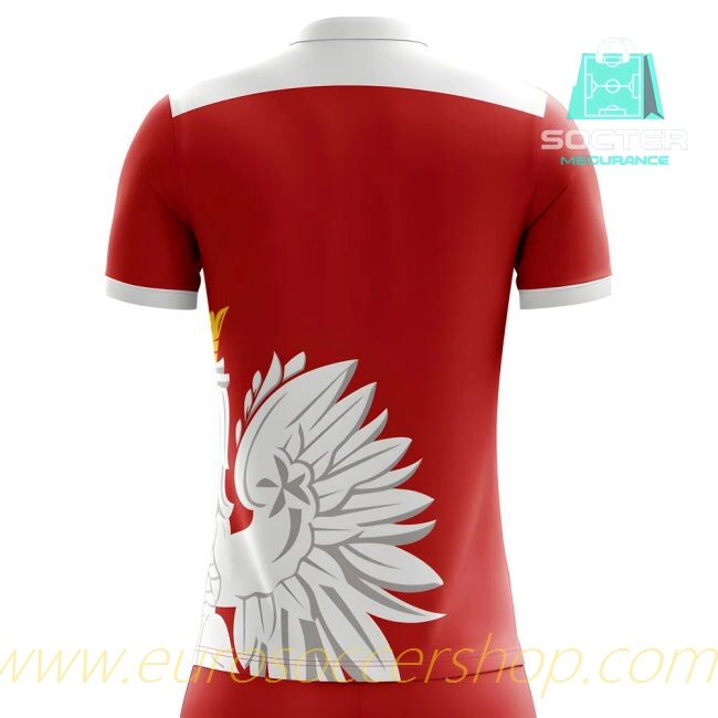 Match Quality 2025-26 Edition Poland Away Football Shirt Youth (Lewandowski 9)