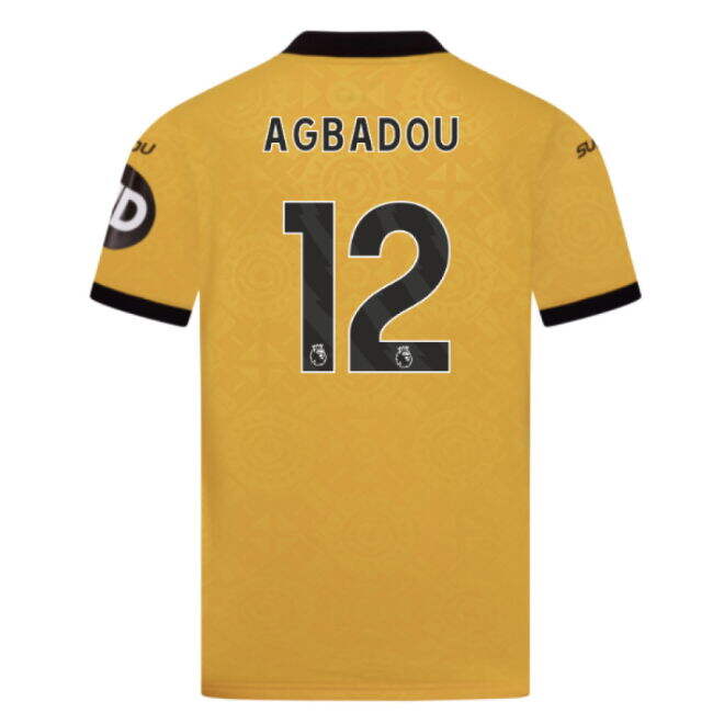 2025-2026 Wolves Home Shirt (Kids) (Agbadou 12)
