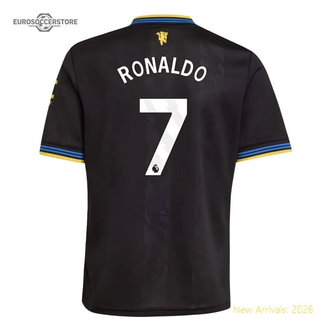 Official 2025-2026 Man Utd Third Shirt (kids) (ronaldo 7) - Premium