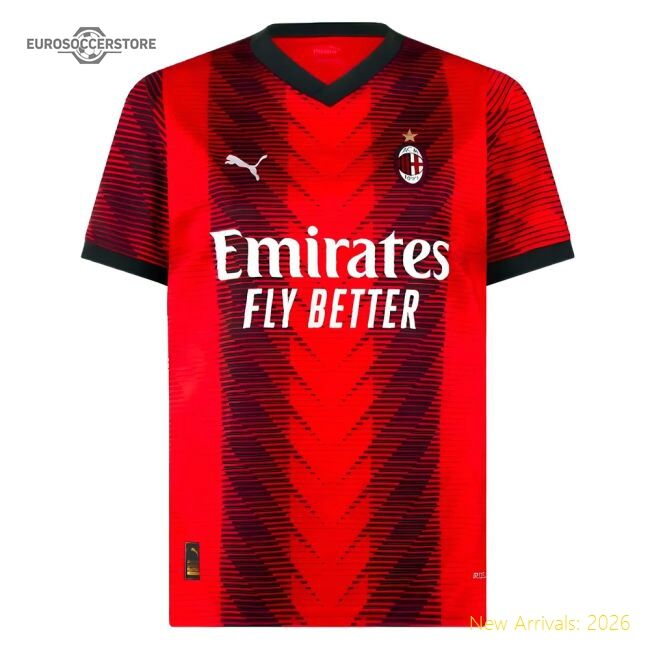 2023-2024 Ac Milan Home Shirt - Match Quality - Official Design