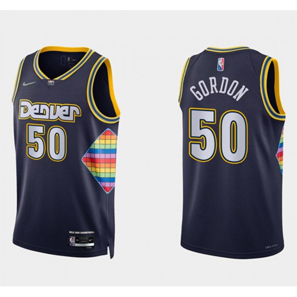 Elite 50 Denver Nuggets Navy Jersey - City Edition - Basketball Fan Gear