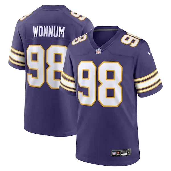 None Wonnum Minnesota Game Jersey - Purple | NFL Player Jersey