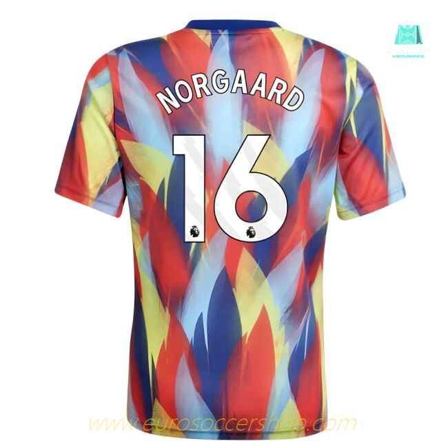 2025-2026 Arsenal Pre-Match Shirt (Victory Blue) - Kids (Norgaard 16)