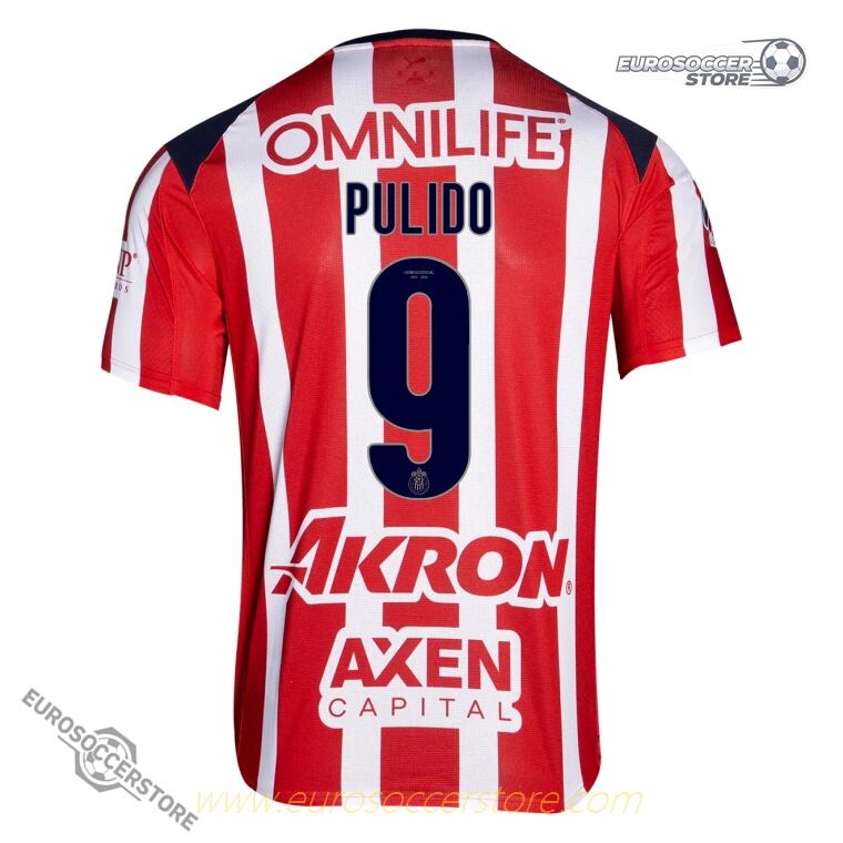 Chivas 25-26 Home Jersey with PULIDO 9