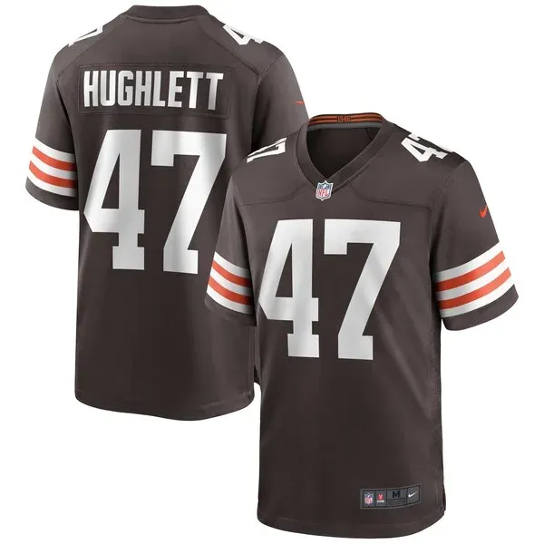 None Charley Hughlett Game Jersey - Brown | NFL Player Jersey