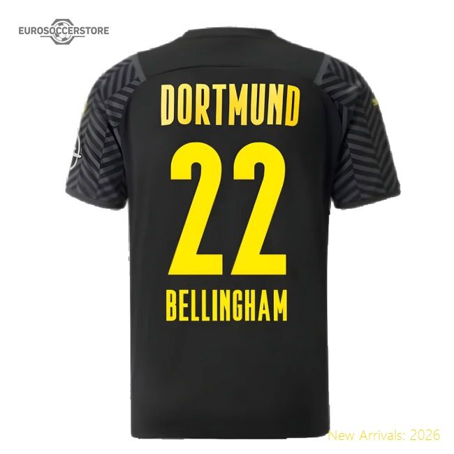 2021-2022 Borussia Dortmund Away Shirt (bellingham 22) - Affordable