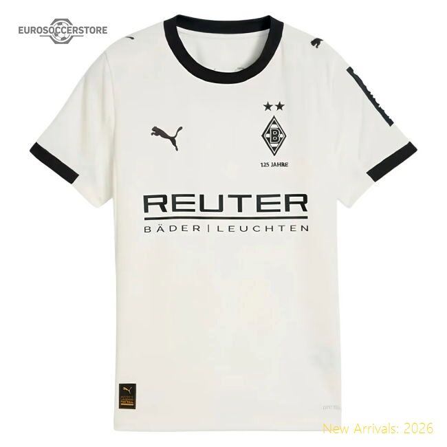 High-Quality Genuine 2025-2026 Borussia Mgb Home Shirt (Kids)