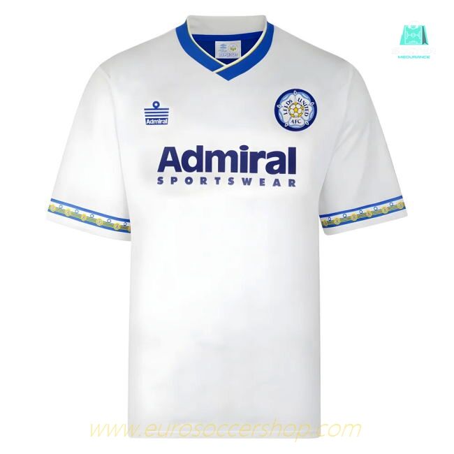 Score Draw Leeds United 1993 Admiral Retro Football Shirt