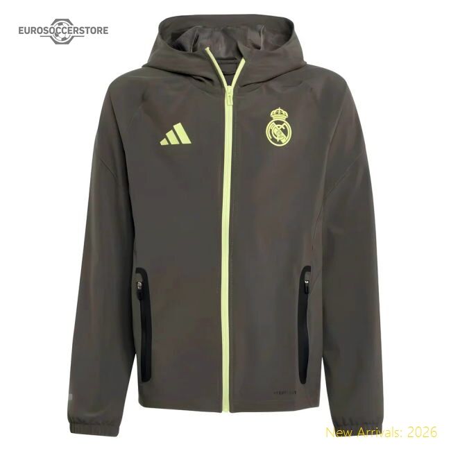 High-quality 2025-2026 Real Madrid Vis Tech Travel Jacket (almost G