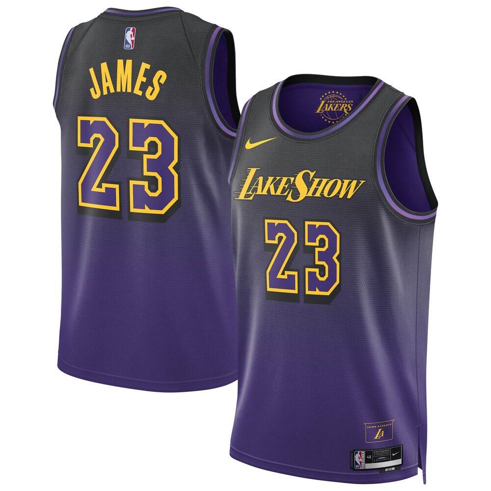 Los Angeles Lakers LeBron James23 Jersey - Purple City Edition