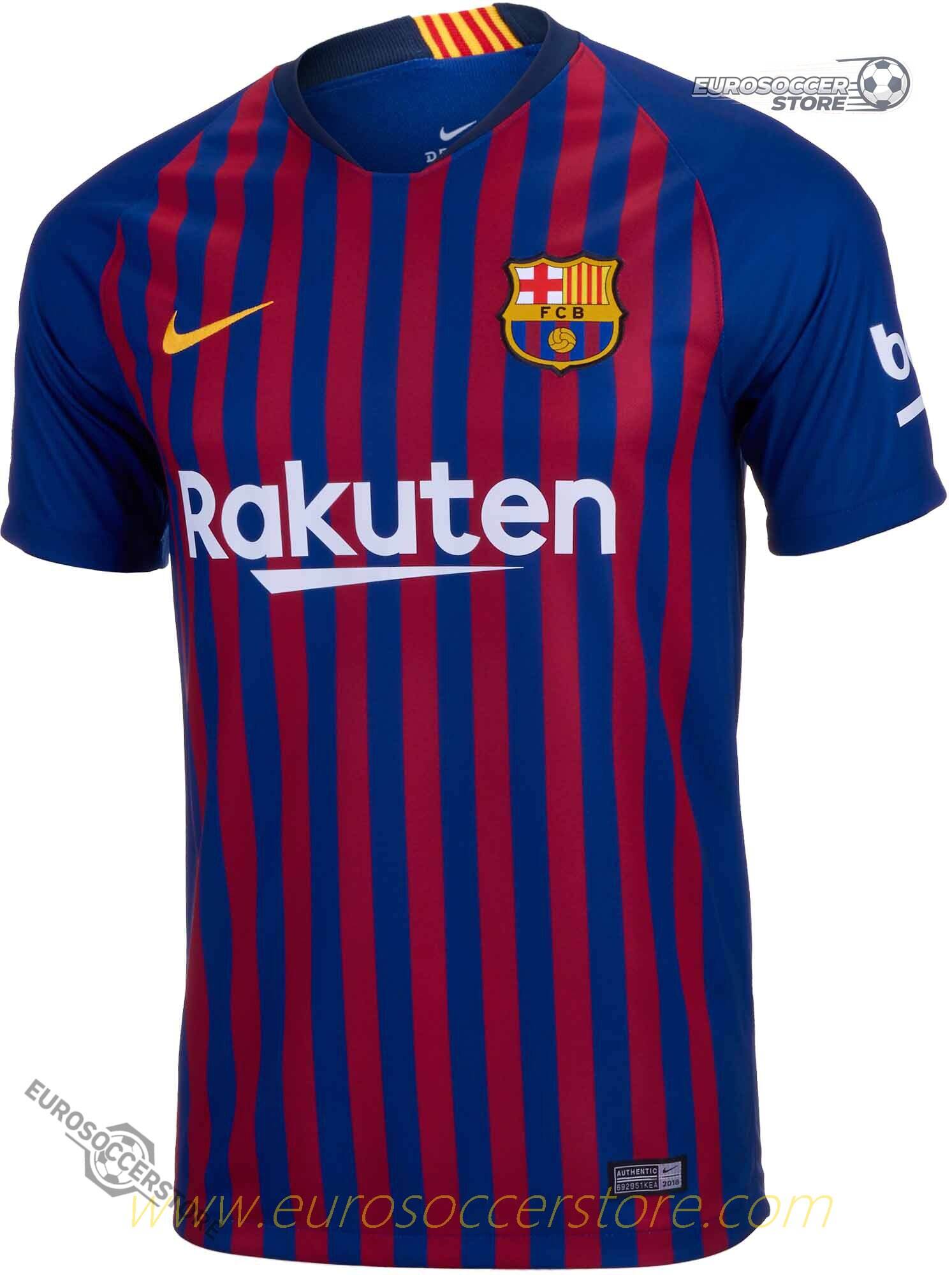 Barcelona's Home Jersey No. 10 Worn by Messi During the 18-19 Season
