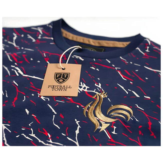 France Marble Les Bleus Retro Football Shirt