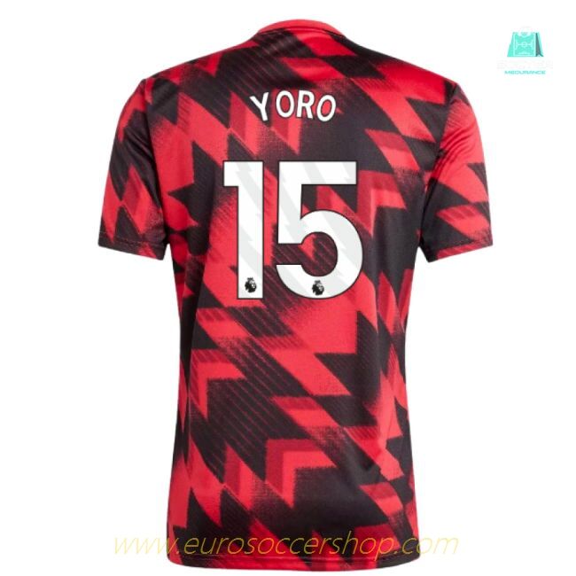 2025-2026 Man Utd Pre-Match Shirt (Red) (Yoro 15)