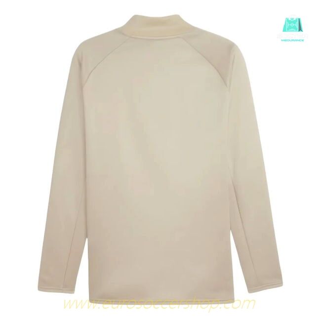 2023-2024 Man City Prematch LS Sweat Top (Granola)