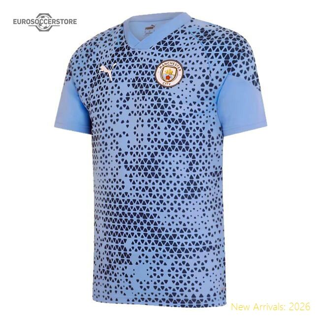 Authentic 2023-2024 Man City Training Jersey (light Blue) (haaland 9