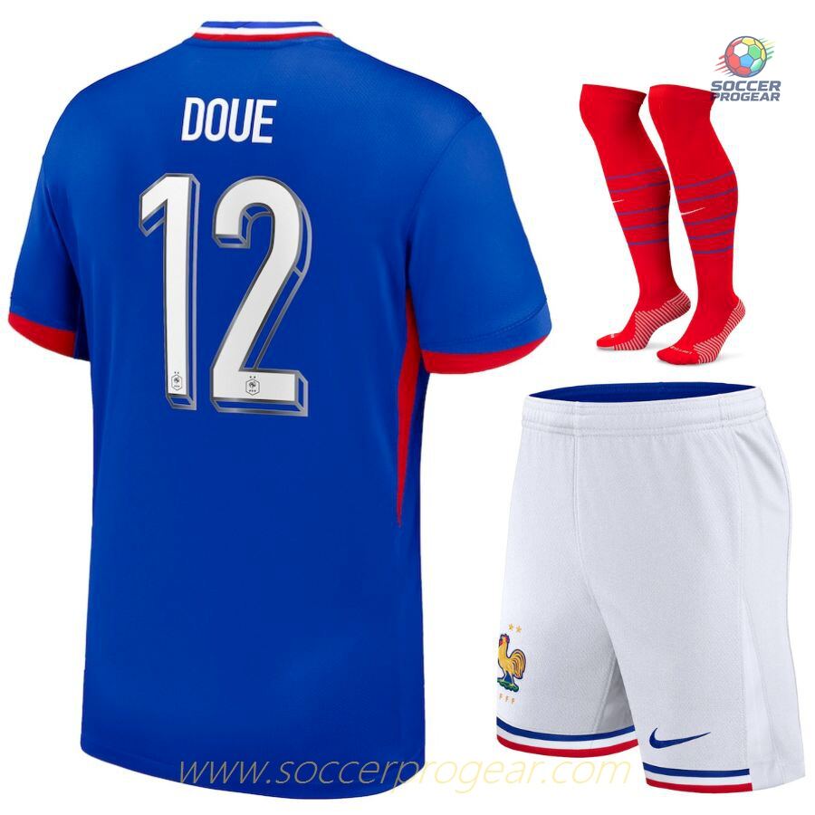 French National Team 2024-25 Edition Doue Kids Football Shirt Set Team Jersey