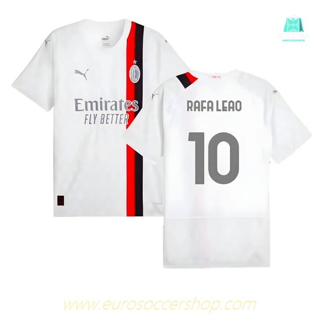 2023-2024 AC Milan Away Authentic Shirt (Rafa Leao 10)