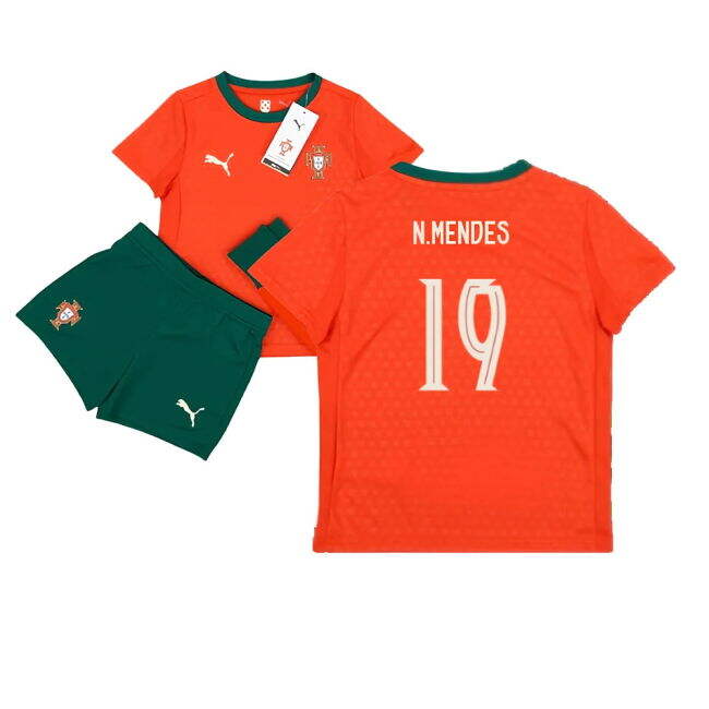 2025-2026 Portugal Home Mini Kit (N.Mendes 19) Official
