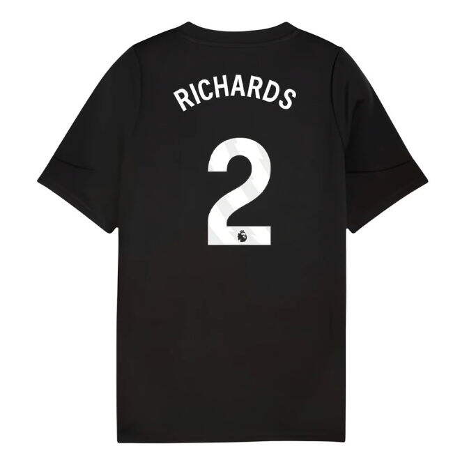 2025-2026 Man City Training Jersey (Black) - Kids (Richards 2)