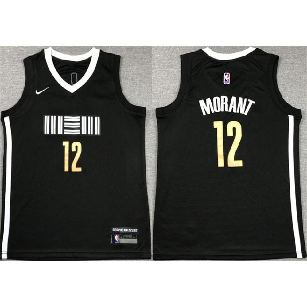 Classic Men's Memphis Grizzlies #12 Ja Black Basketball Jersey