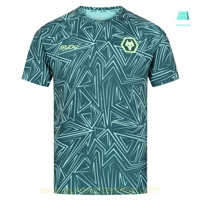 2025-2026 Wolves Away Pre-Match Shirt (Dark Green) (Your Name)