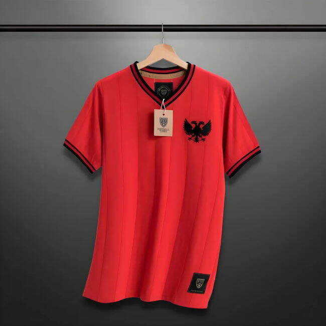 Convenient Vintage Albania Home Shqiponj? Soccer Shirt Cute