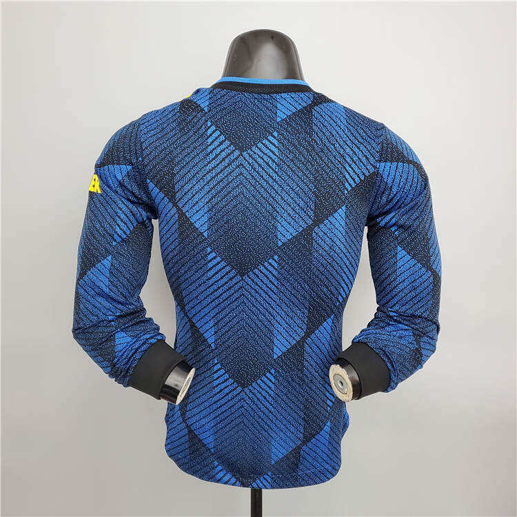 Manchester United 21-22 Third Blue Soccer Jersey Football Shirt