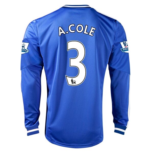 13-14 Chelsea 3 ACOLE Home Long Sleeve Jersey Shirt - Official