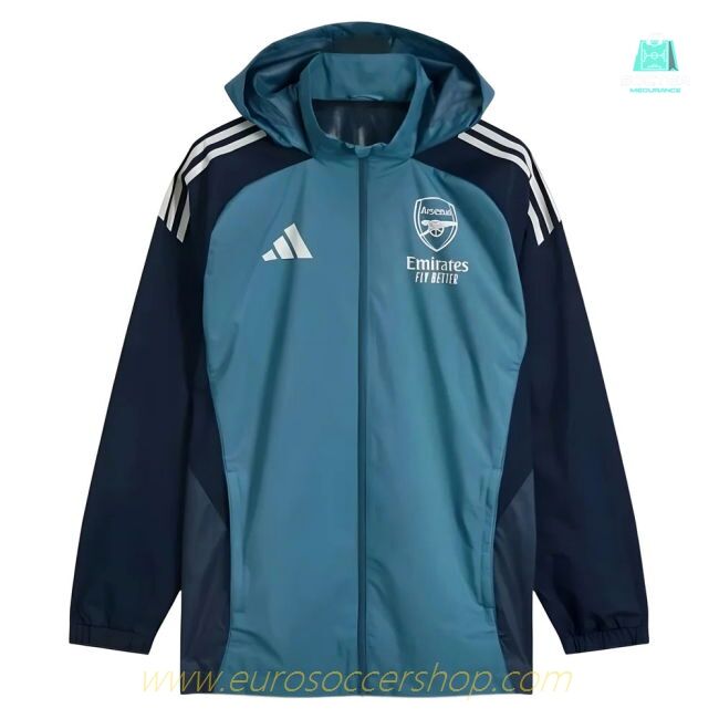 2025-2026 Arsenal Allweather Jacket (Blanch Blue)