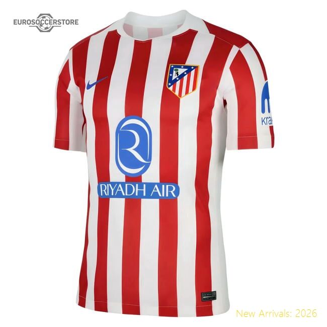 Match-ready Home Atletico Madrid Jersey 2025-2026 Comfortable