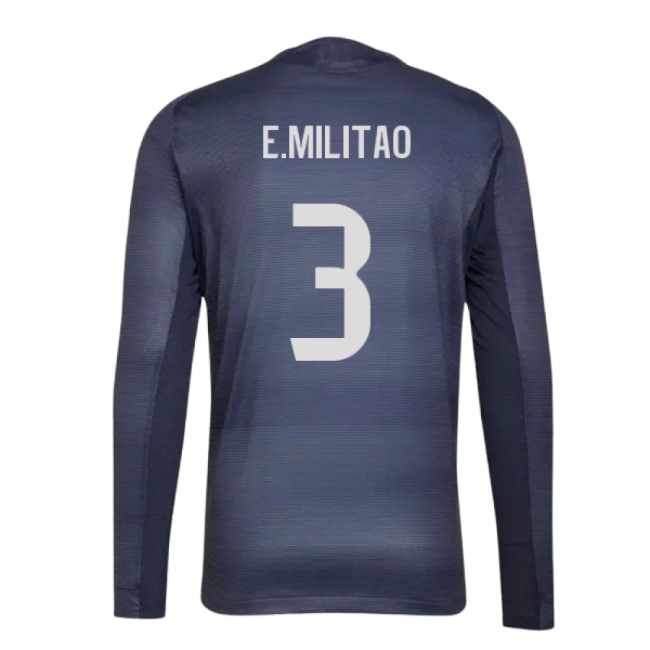 Genuine 2025-2026 Real Madrid Spanish League Away Jersey (Militao 3)