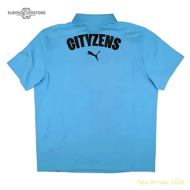 Authentic 2024-2025 Man City Casuals Polo Shirt (magic Blue)