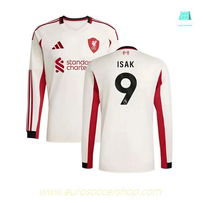 2025-2026 Liverpool Long Sleeve Away Shirt (Isak 9)
