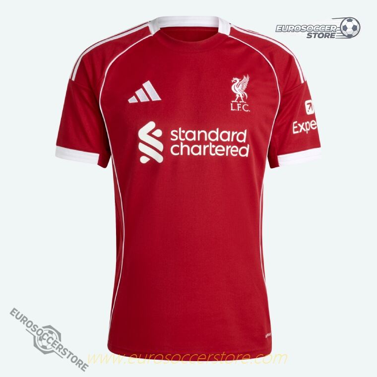 The 25-26 Home Jersey of Liverpool featuring WILLIAMS with the number 46.