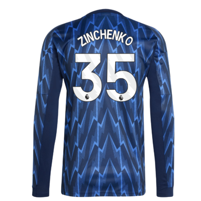Arsenal Official Away Football Shirt 2025-20 Zinchenko 35 L S