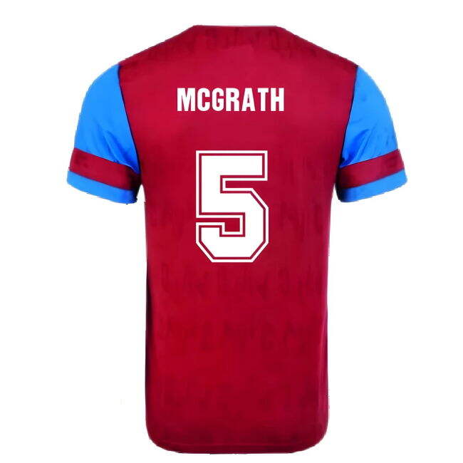 Authentic Jersey Aston Villa Legendary - Superior McGrath 5 Adult#681