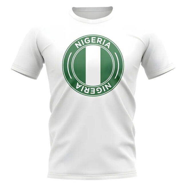 Nigeria Football Badge T-Shirt (White)